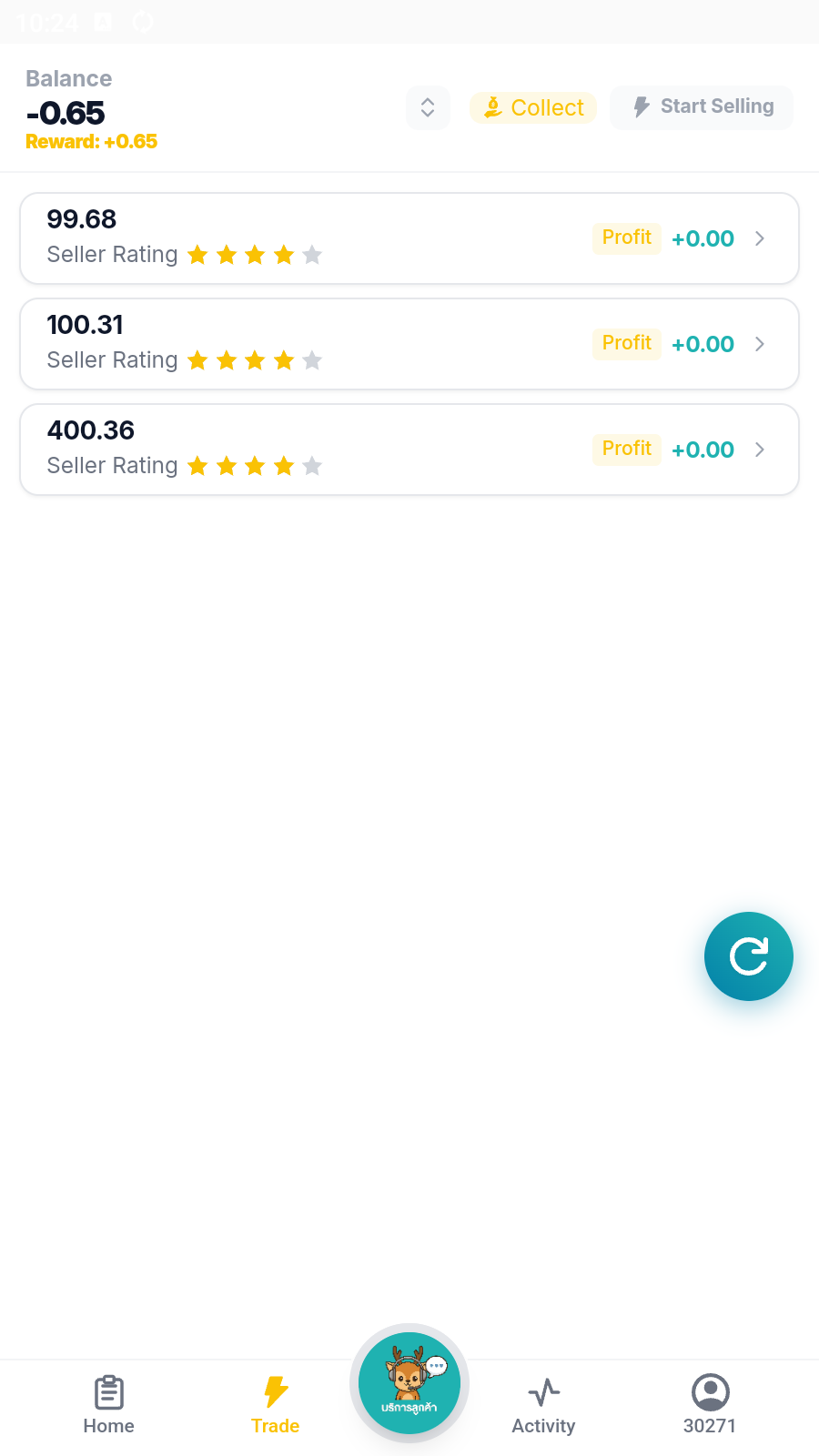 English trading list